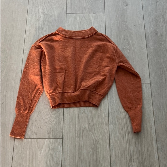 Free People Cashmere Orange Crop Sweater - Picture 1 of 1